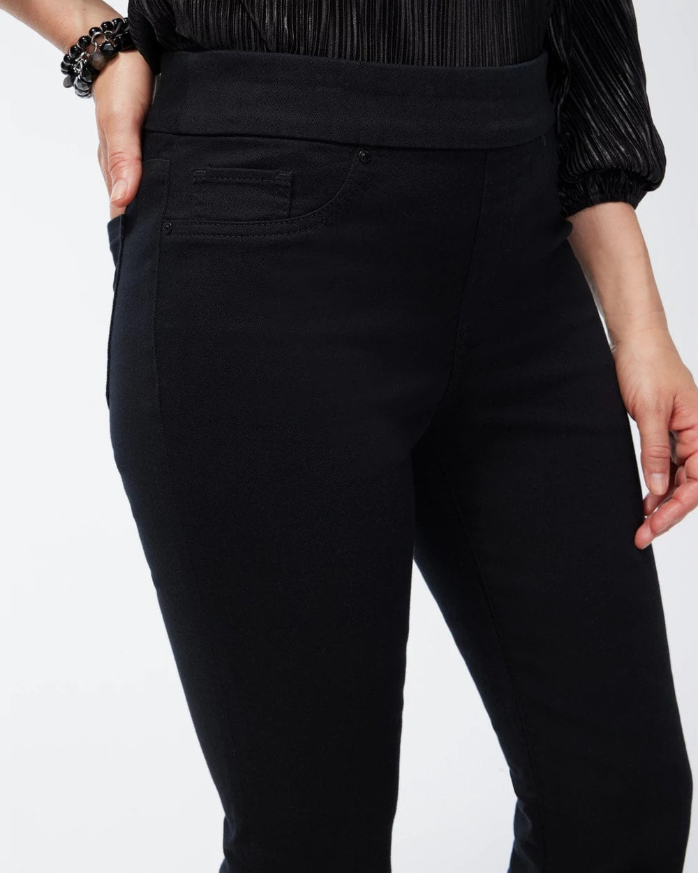 Black Pull-on Bootcut Jeggings Black - Chico's