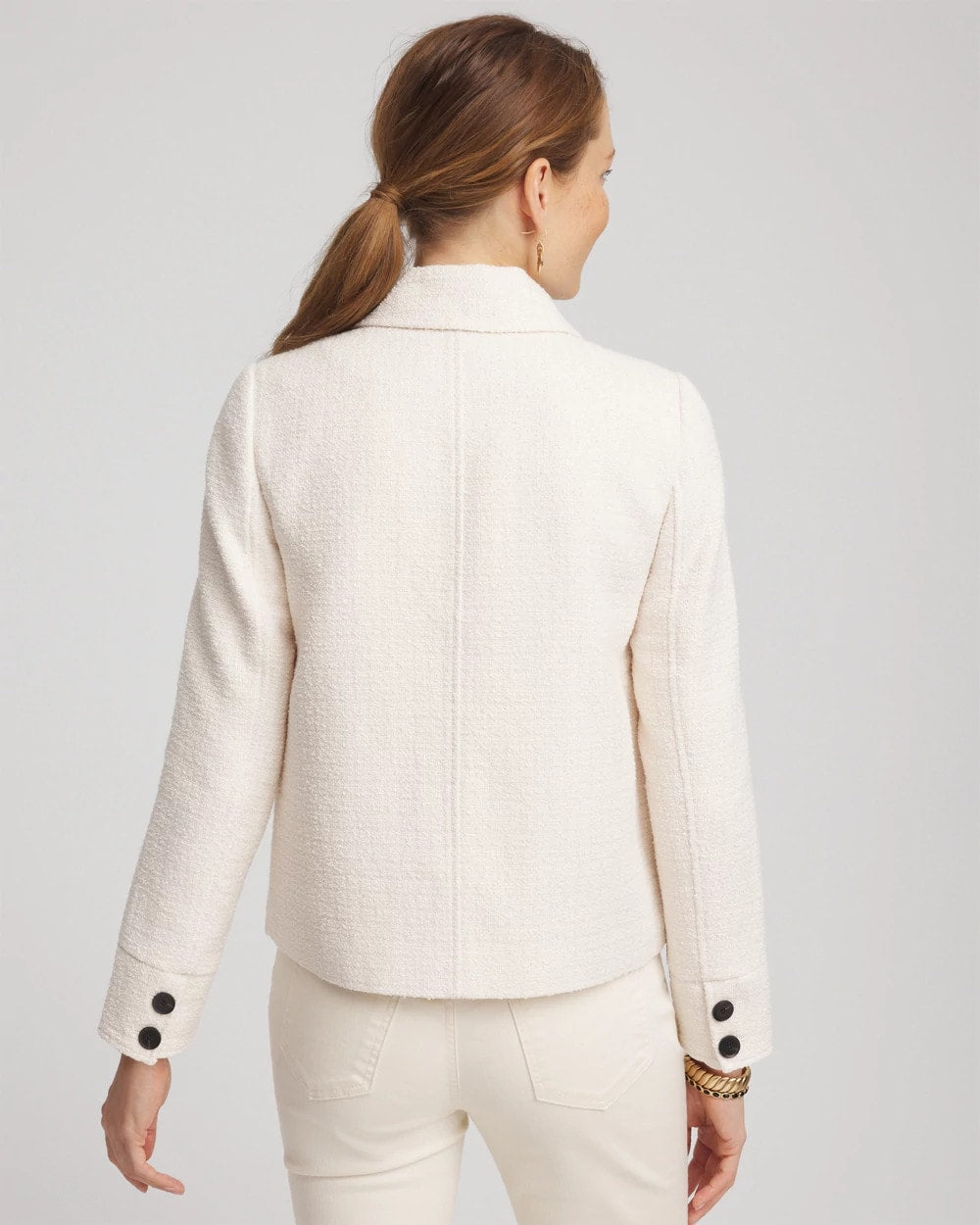 Bouclé Chore Jacket English Cream - Chico's