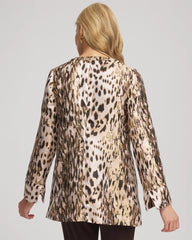 Travelers™ Collection Animal Jacquard Jacket Deep Taupe - Chico's