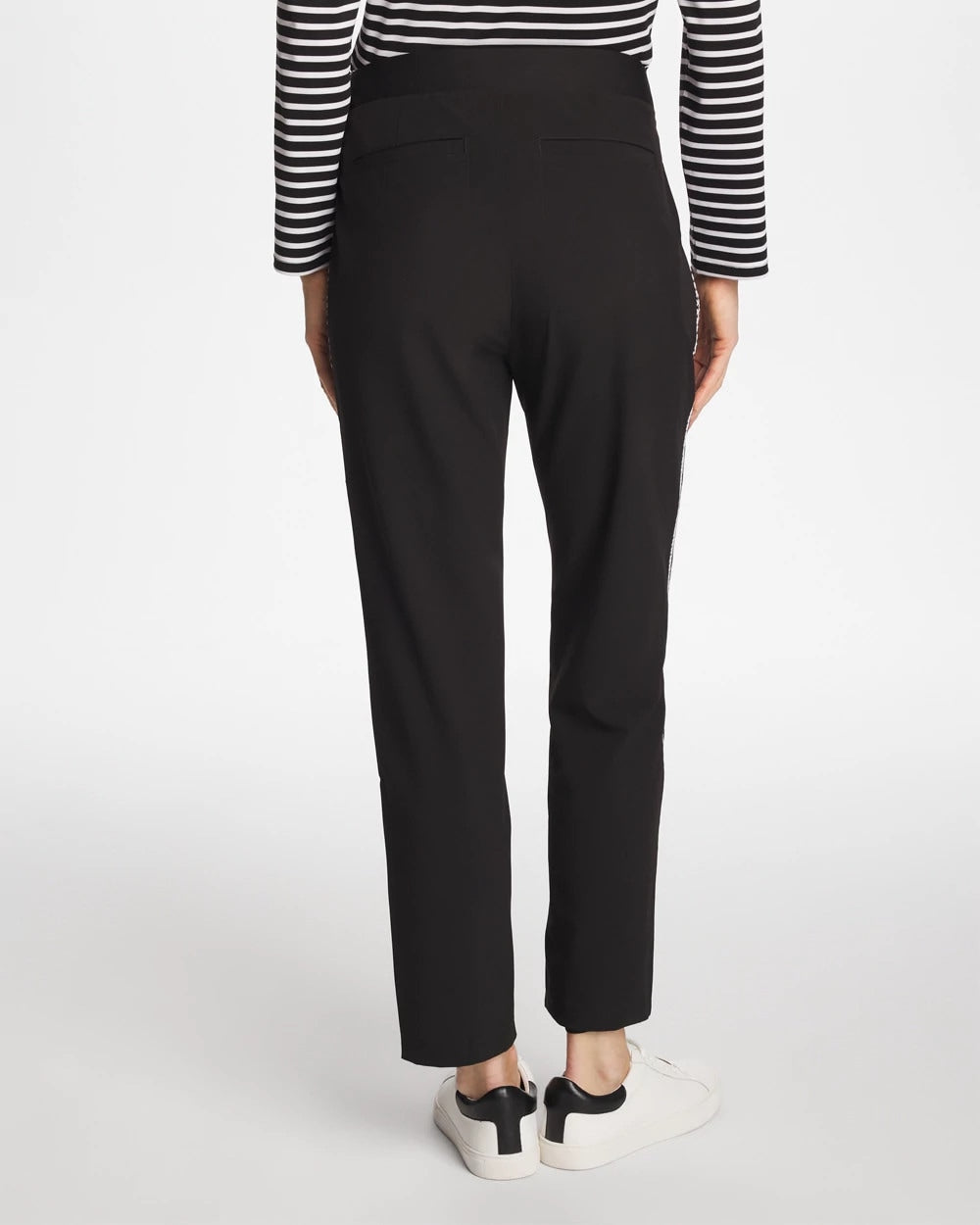 Zenergy® UPF Lattice-Trim Ankle Pants Black - Chico's