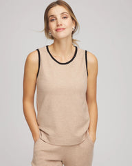 Zenergy® Luxe Cashmere-Blend Tank Champagne Fizz - Chico's