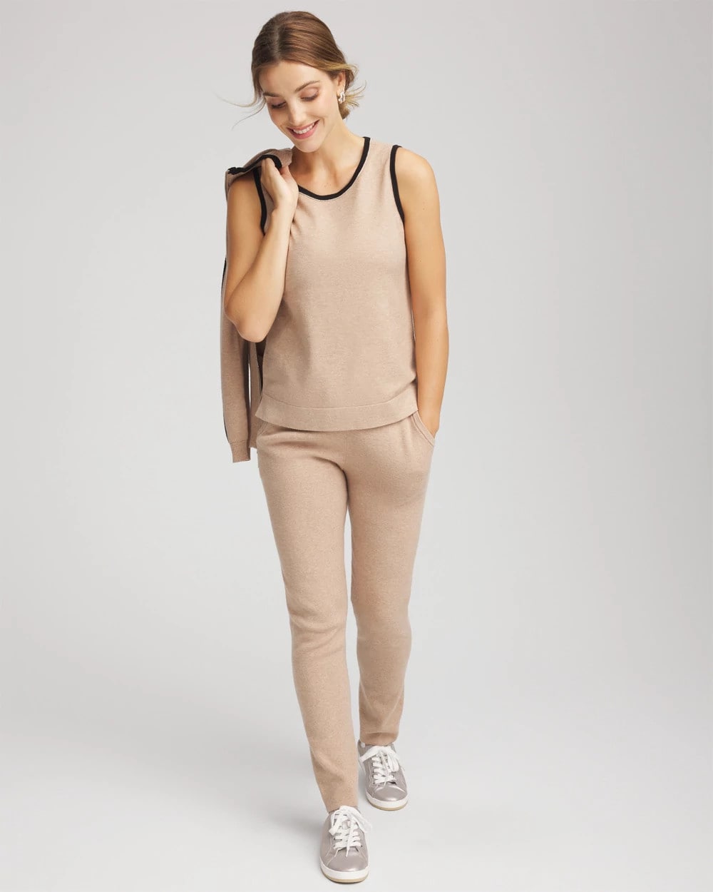 Zenergy® Luxe Cashmere-Blend Tank Champagne Fizz - Chico's