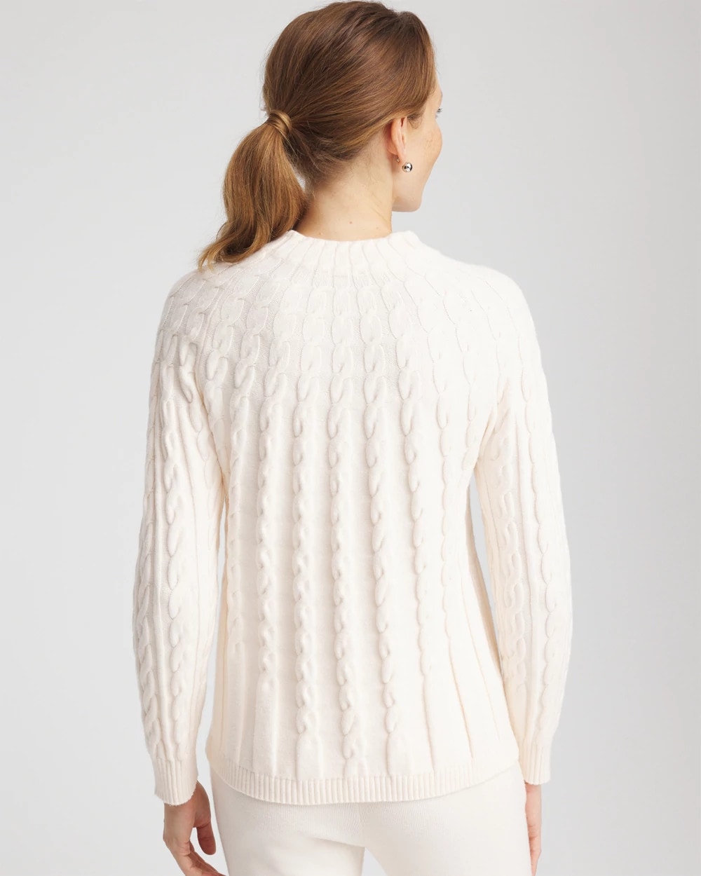 Zenergy® Luxe Cable Sweater English Cream - Chico's