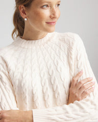 Zenergy® Luxe Cable Sweater English Cream - Chico's