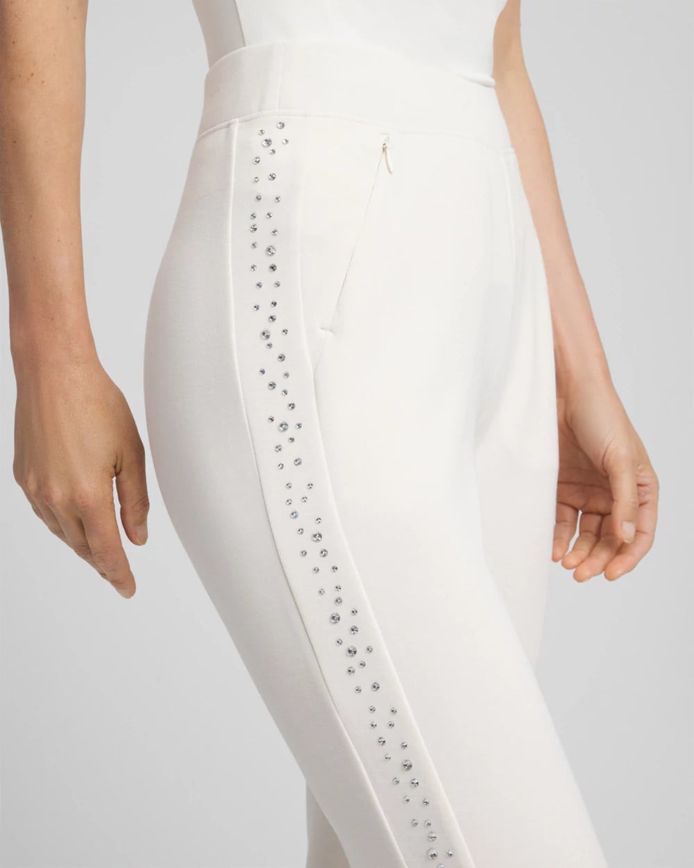 Zenergy® Rhinestone Joggers English Cream - Chico's