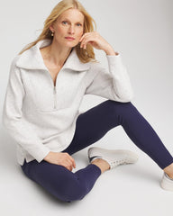 Zenergy® Textured Rib Tunic Light Heather Gray - Chico's
