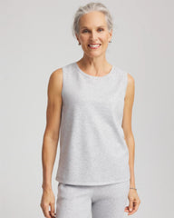 Zenergy® Luxe Diamante Tank Frosted Gray Heather - Chico's
