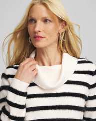 Zenergy® Luxe Eyelash Striped Sweater Black - Chico's