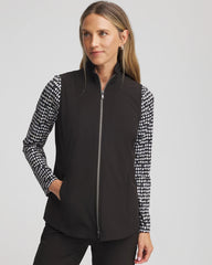 Zenergy® UPF Front-Zip Travel Vest Black - Chico's