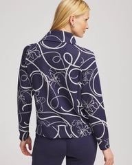 Zenergy® Soft Melody Half-Zip Top Passport Blue - Chico's