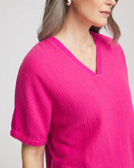 Zenergy® Gauze Lounge Shirt Crushed Berries - Chico's