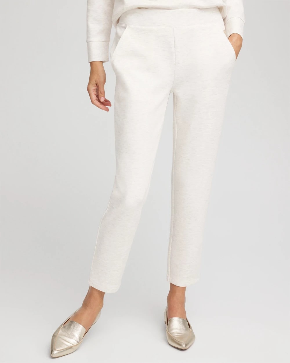 Zenergy® Heathered Ankle Pants Ecru - Chico's