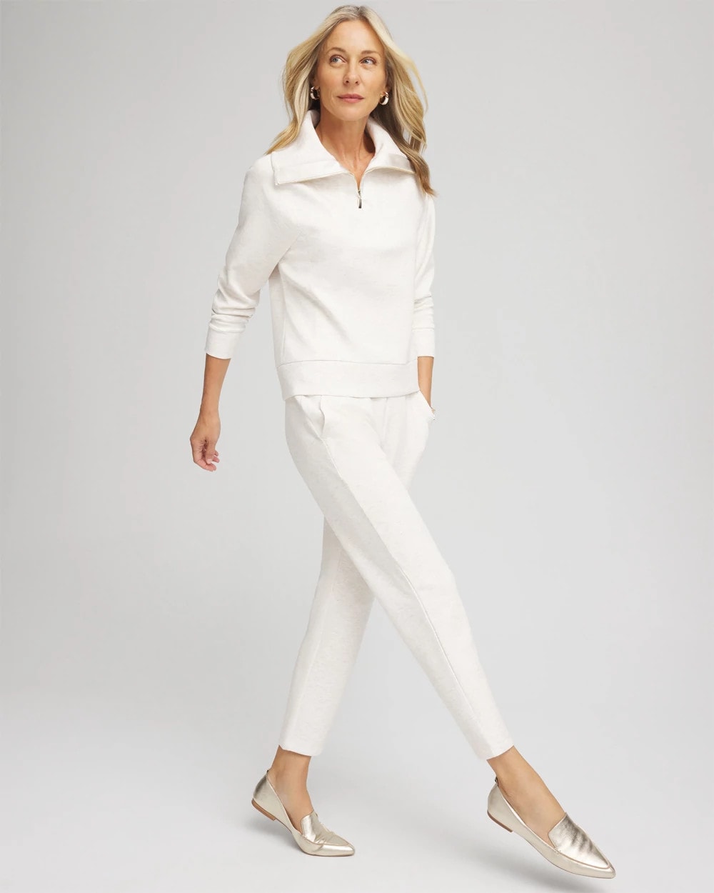 Zenergy® Heathered Ankle Pants Ecru - Chico's