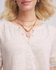 Convertible Agate Pendant Necklace Neutral - Chico's
