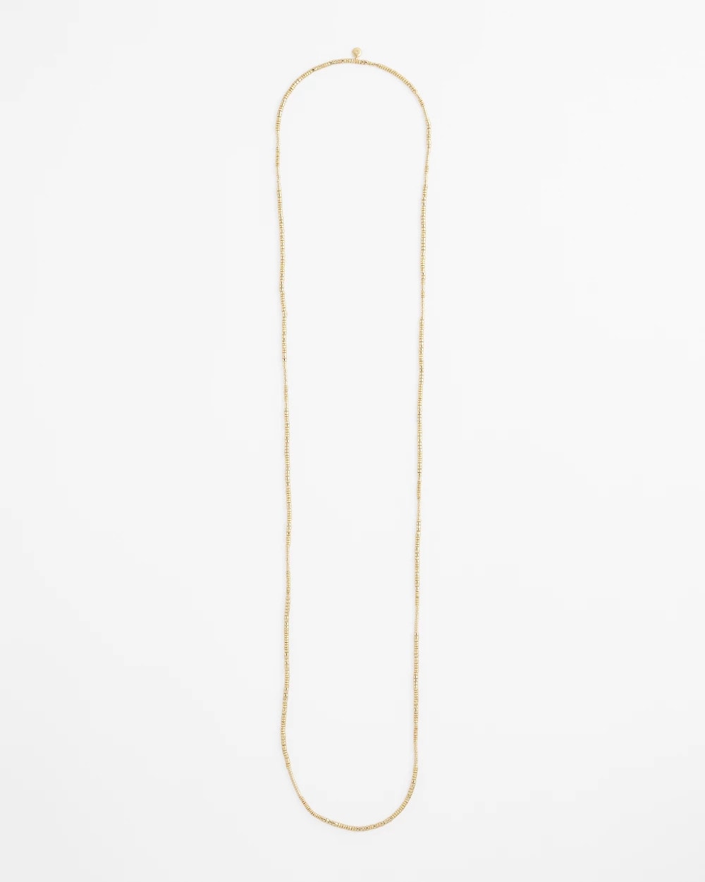 Long Goldtone Seed Bead Necklace Gold - Chico's