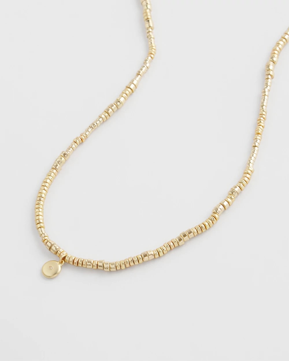 Long Goldtone Seed Bead Necklace Gold - Chico's