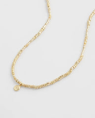 Long Goldtone Seed Bead Necklace Gold - Chico's