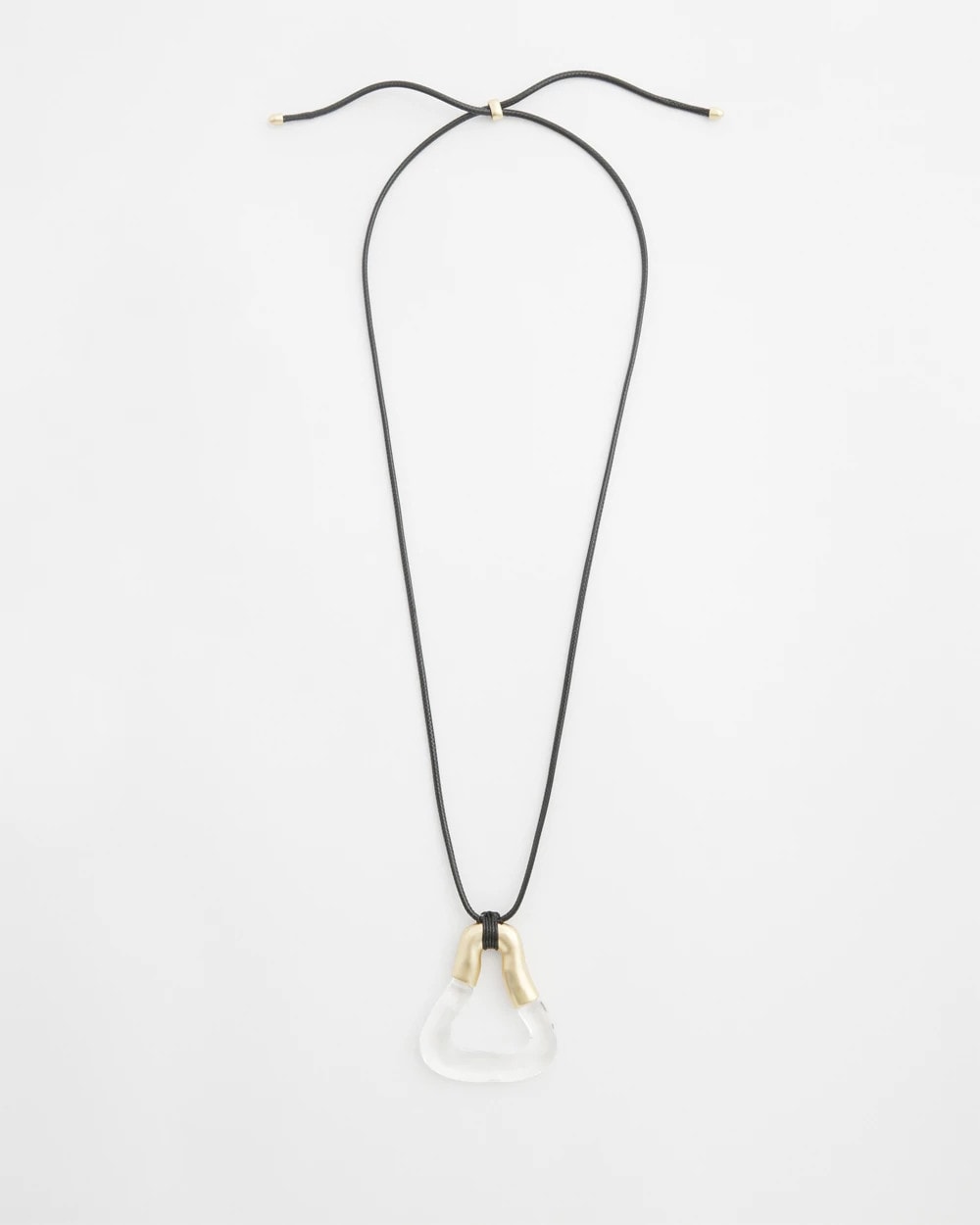 Adjustable Lucite Pendant Necklace Lucite - Chico's