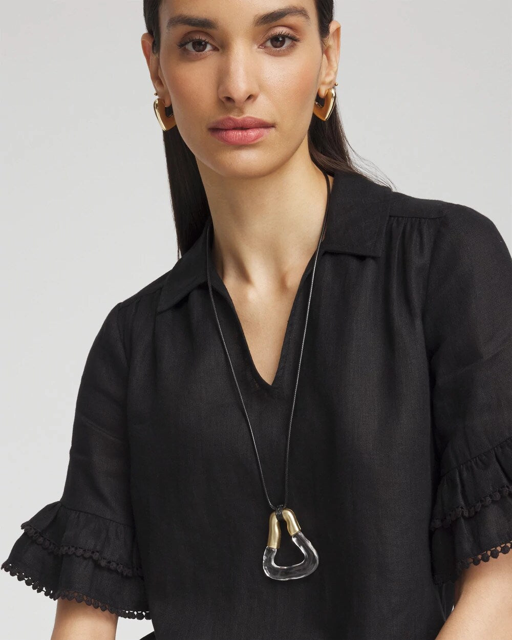 Adjustable Lucite Pendant Necklace Lucite - Chico's