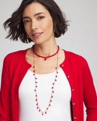 Convertible Red Necklace Red - Chico's