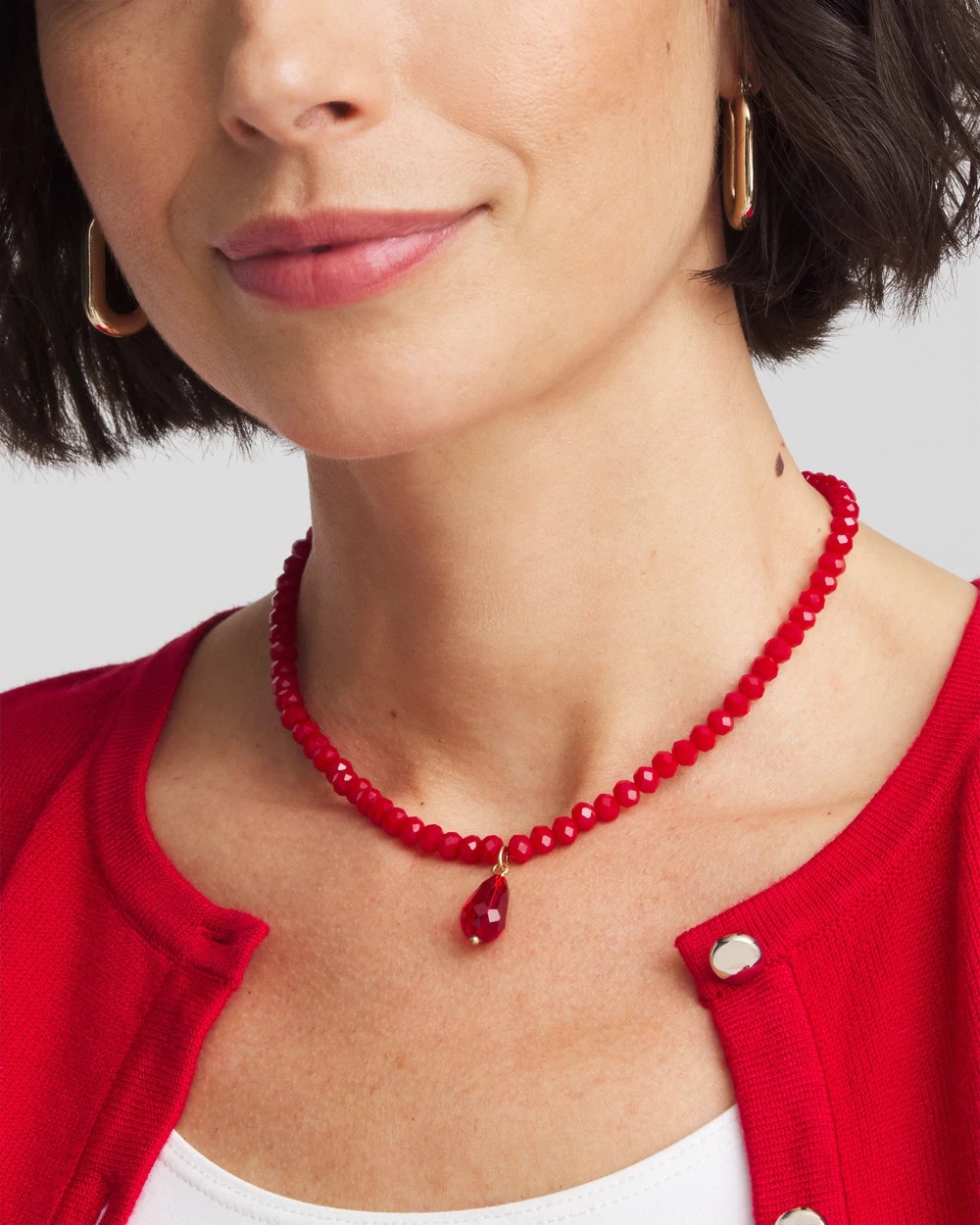 Convertible Red Necklace Red - Chico's