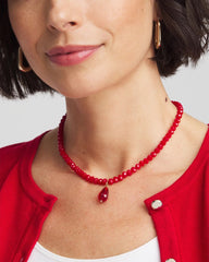 Convertible Red Necklace Red - Chico's
