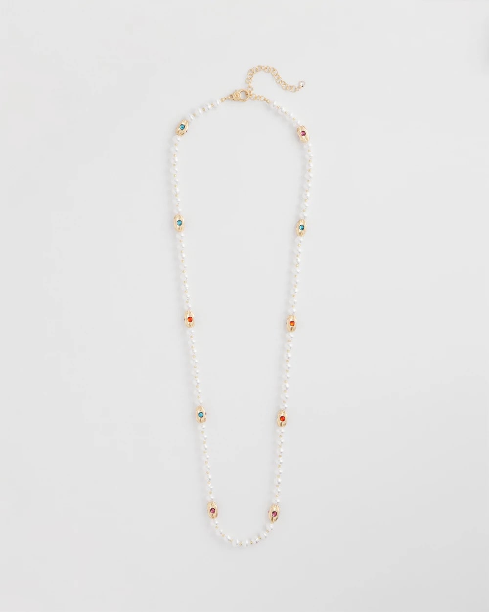 Goldtone Faux Pearl Single-Strand Necklace Pearl - Chico's