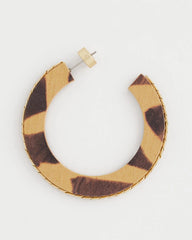 Animal Wood Hoop Earrings Neutral - Chico's