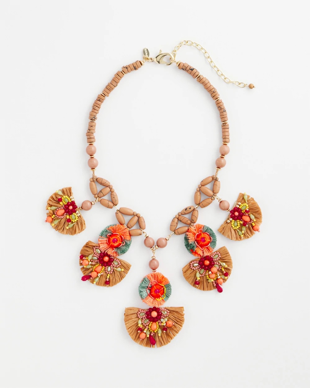 Tropical Floral Bib Necklace Multi - Chico's
