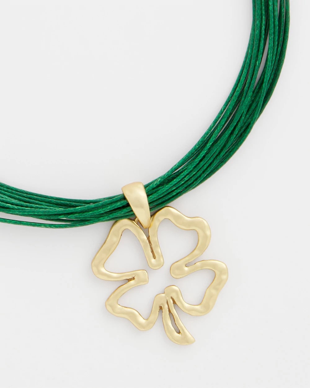 Clover Pendant Necklace Green - Chico's