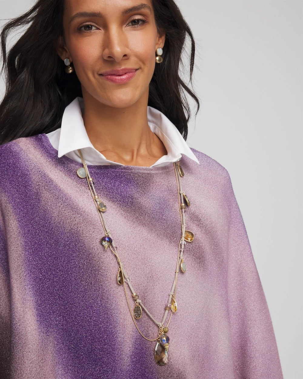 Drop Off Pendant Necklace Neutral - Chico's