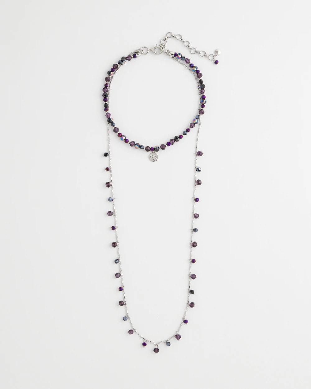 Convertible Purple Long Short Necklace Purple - Chico's