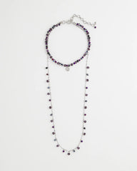 Convertible Purple Long Short Necklace Purple - Chico's