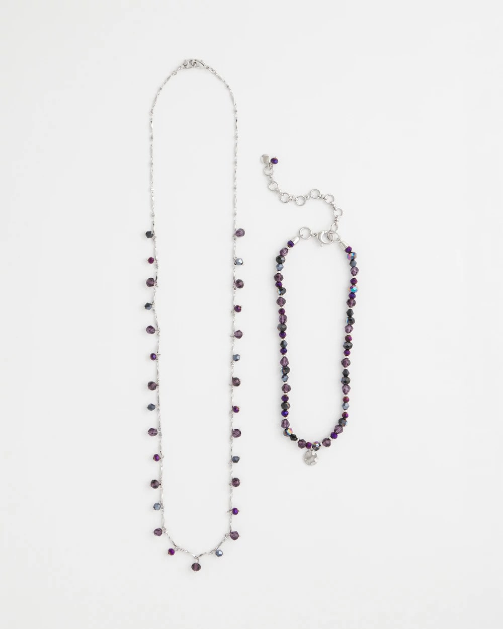 Convertible Purple Long Short Necklace Purple - Chico's