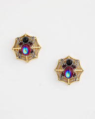 Spider Web Glitz Earrings Orange - Chico's