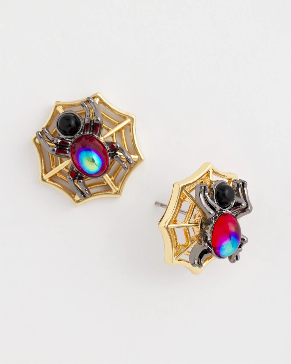 Spider Web Glitz Earrings Orange - Chico's