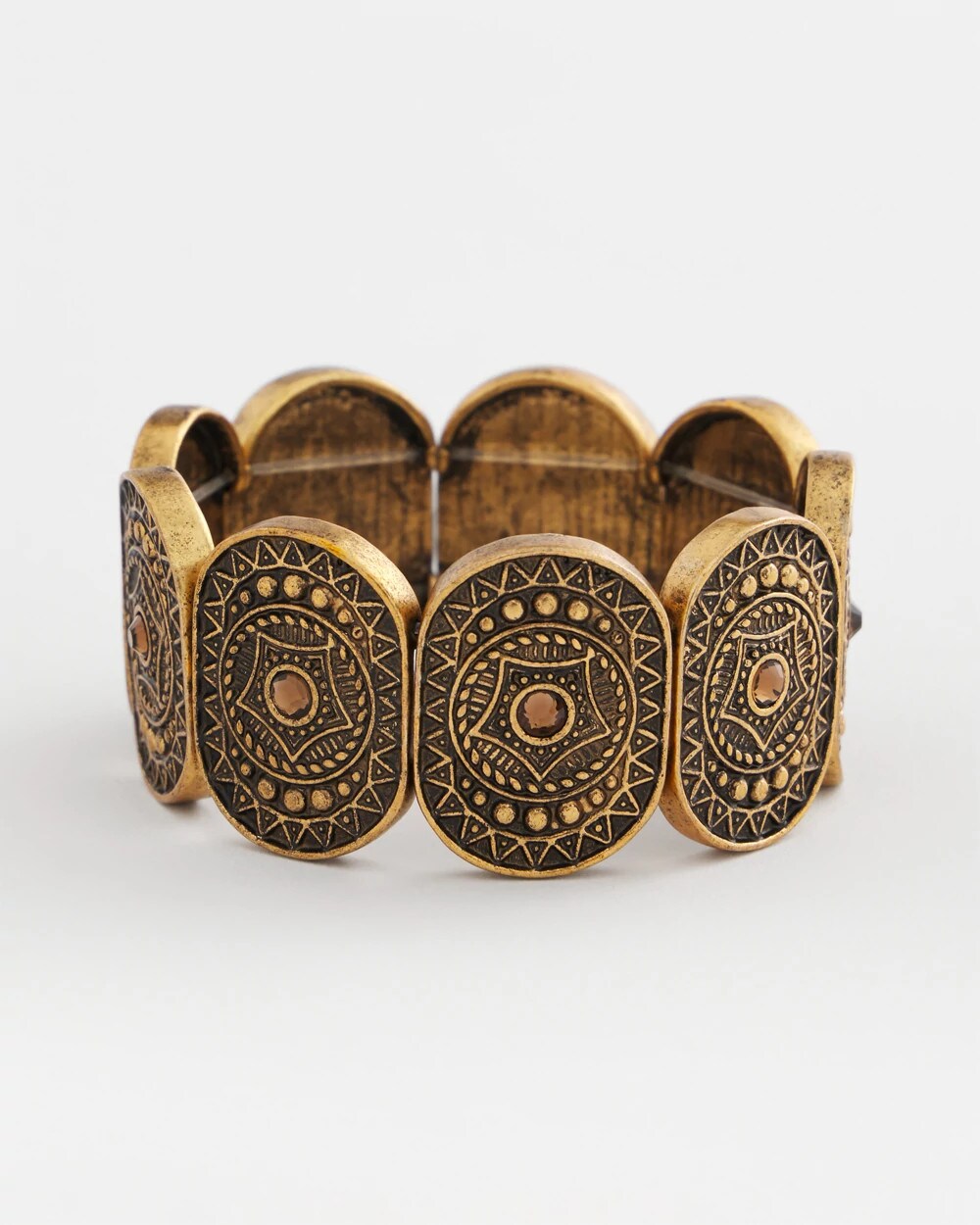 Medallion Stretch Bracelet Gold - Chico's
