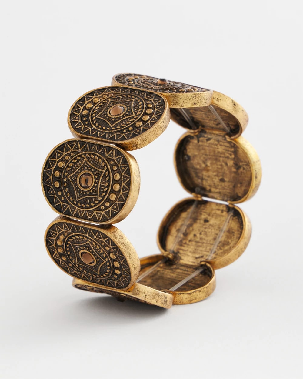 Medallion Stretch Bracelet Gold - Chico's