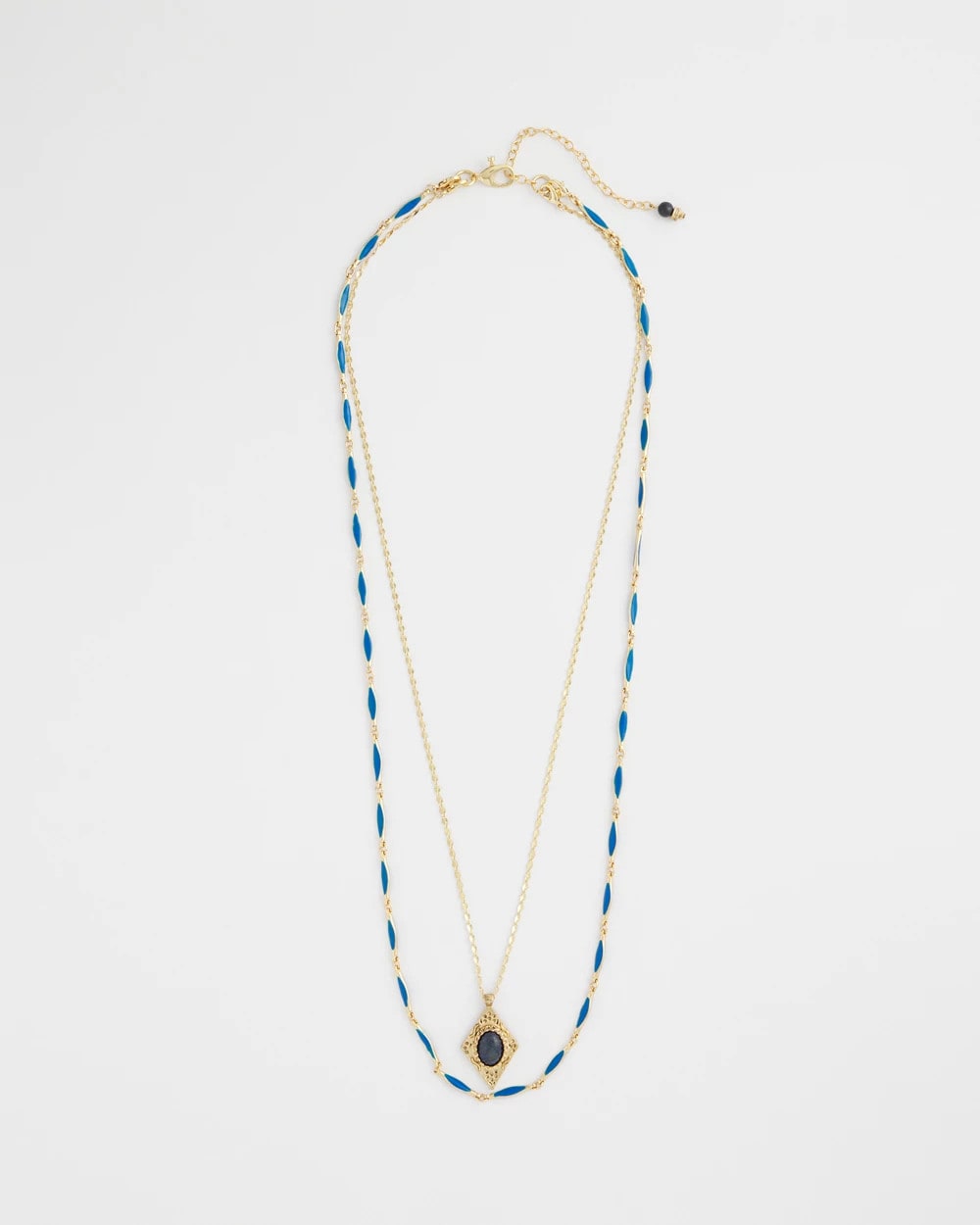 Double-Strand Sodalite Pendant Necklace Blue - Chico's