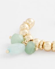 No Droop® Gem Beaded Hoop Earrings Gold - Chico's