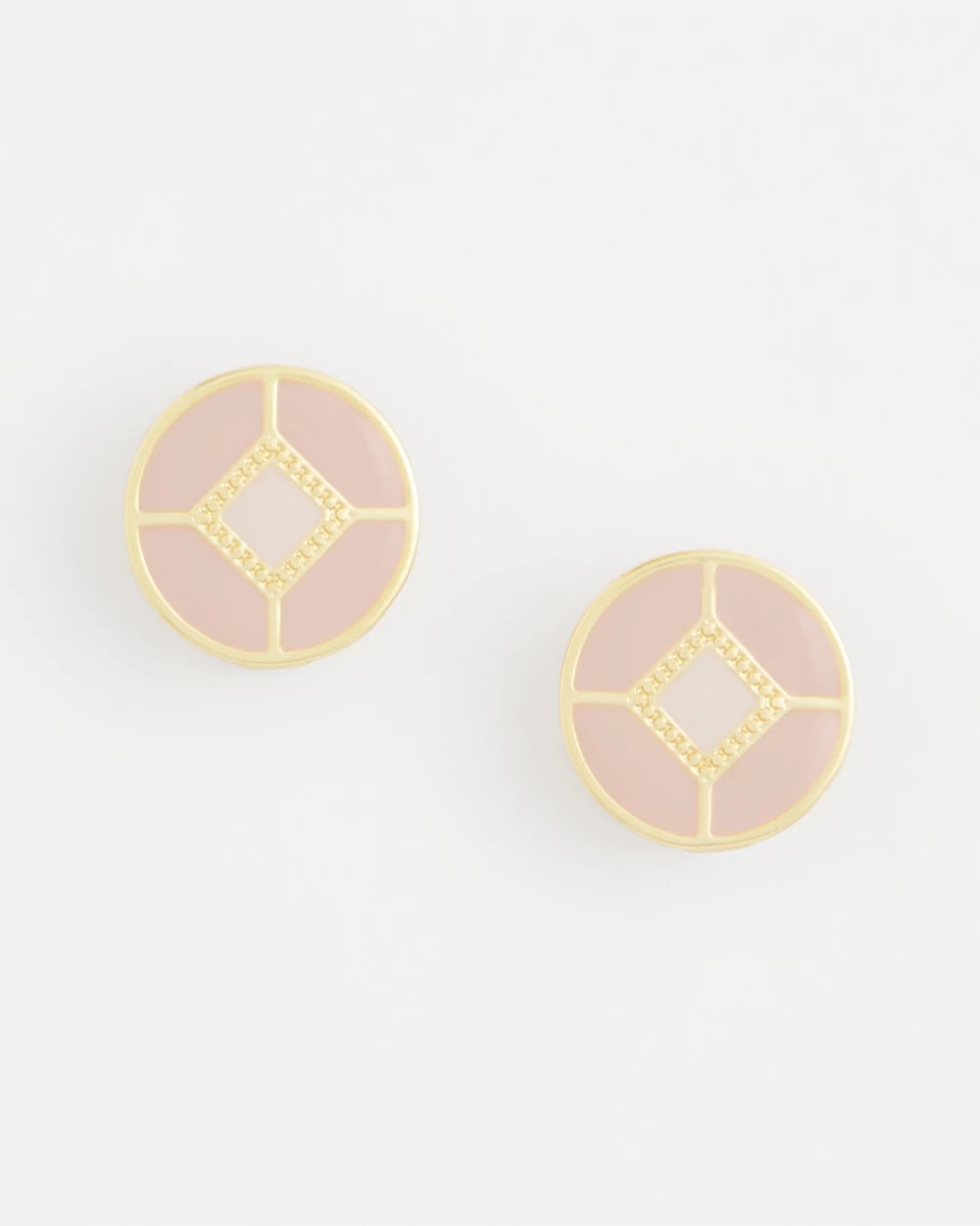 No Droop® Enamel Clip-On Earrings Pink - Chico's