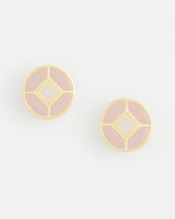 No Droop® Enamel Clip-On Earrings Pink - Chico's