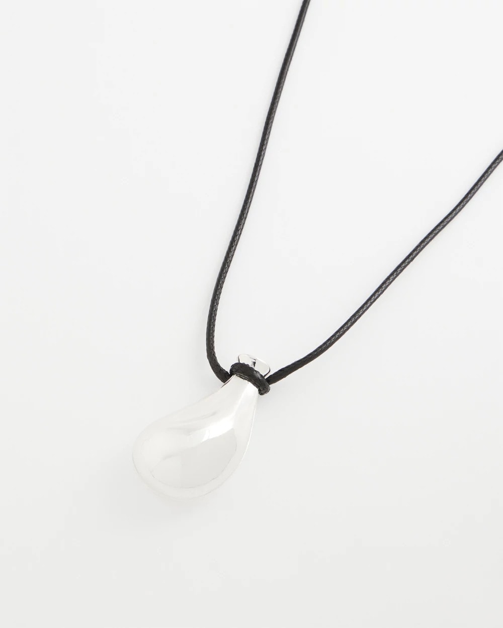 Silvertone Adjustable Pendant Necklace Mixed Metals - Chico's