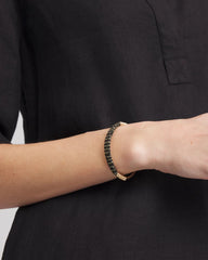 Thread Wrapped Cuff Bracelet Black/Gold - Chico's