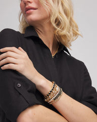 Thread Wrapped Cuff Bracelet Black/Gold - Chico's