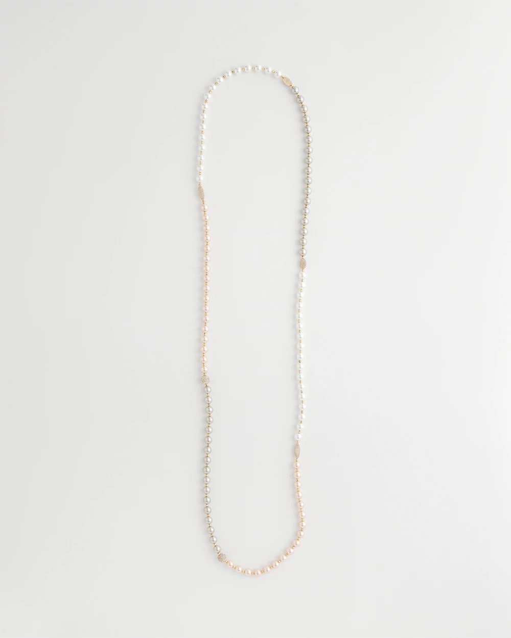 Art Deco Beaded Necklace Pink - Chico's