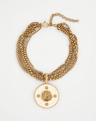 White Enamel Pendant Necklace White - Chico's