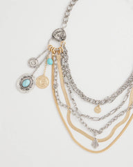 Equestrian Mixed-Metal Multistrand Necklace Mixed Metals - Chico's