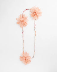 Pink Floral Aventurine Long Single Necklace Pink - Chico's
