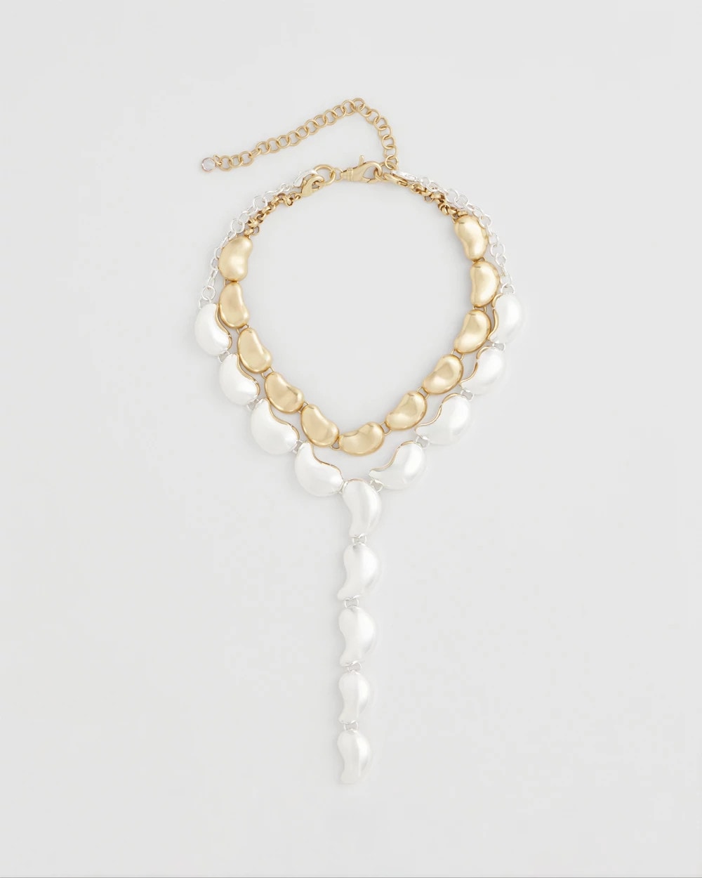 Convertible Mixed-Metals Y-Necklace Mixed Metals - Chico's